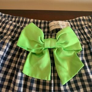 Abercrombie & Fitch Navy and White Gingham Pants